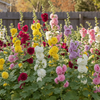 Chaters Double Mixed Hollyhock Seeds 6515