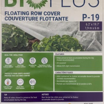 BioPlus Floating Row Cover P-19 (1.9 m x 6 m)